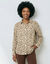 Chemise ample imprim&eacute; l&eacute;opard (&eacute;cru / beige)