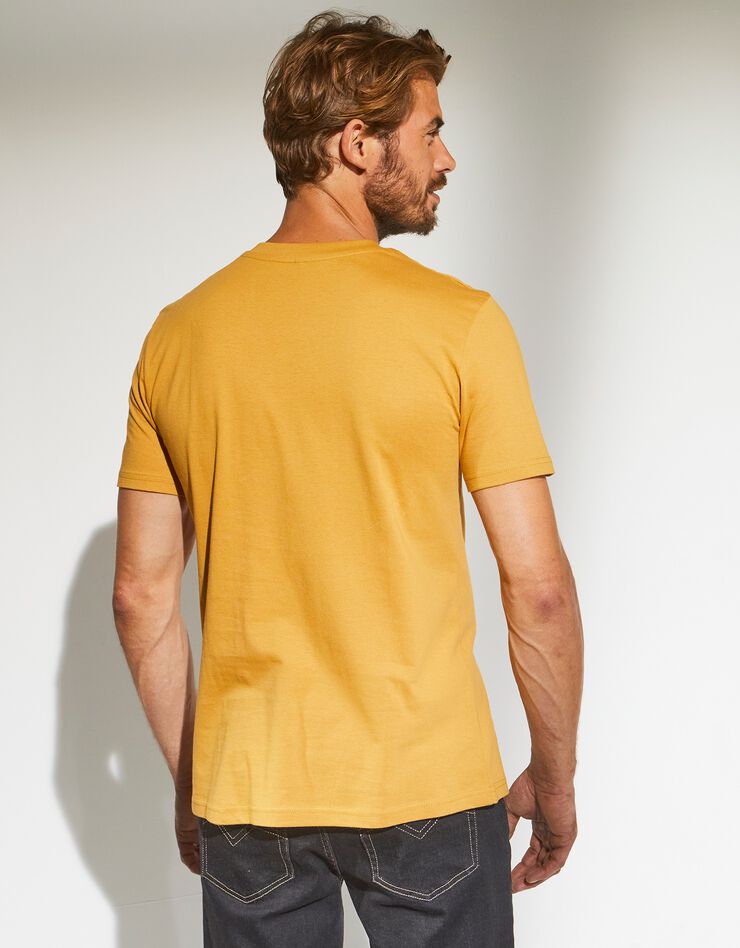 Tee-shirt col V manches courtes - lot de 3 (orange + vert + jaune)