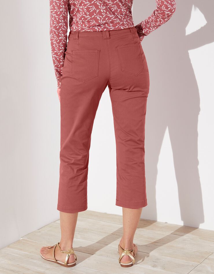 Pantacourt droit stretch (terracotta) Pantacourt droit stretch (terracotta)