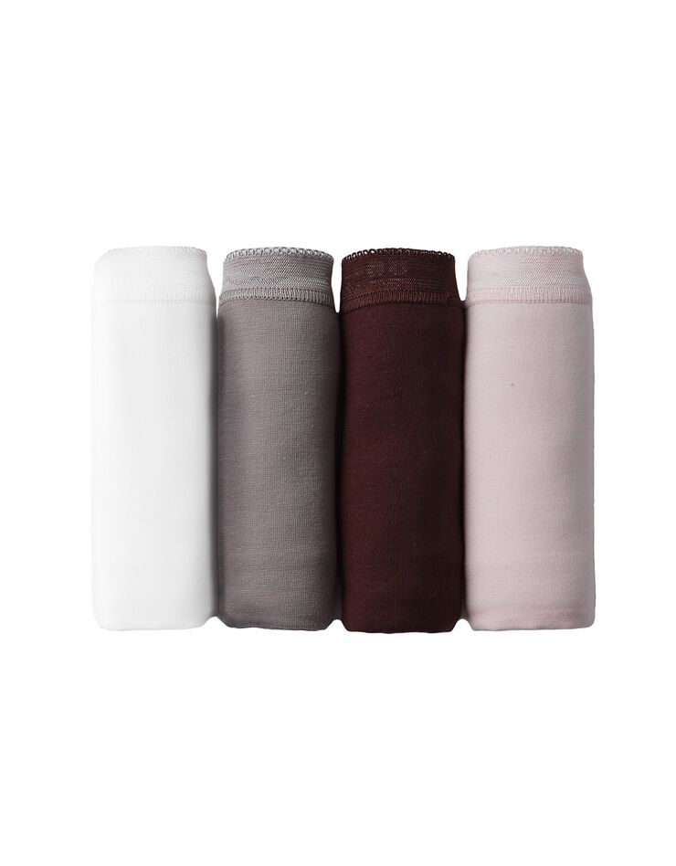 Culotte midi Basic+, lot de 3 achetées + GRATUITE (1) (nacré + rose + prune) Culotte midi Basic+, lot de 3 achetées + GRATUITE (1) (nacré + rose + prune)