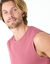 T-shirt col rond sans manches - lot de 3 (rose fonc&eacute; + rose clair + beige)
