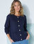 Cardigan maille fantaisie (marine)