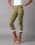 Legging 3/4 taille élastiquée (bronze / ivoire)