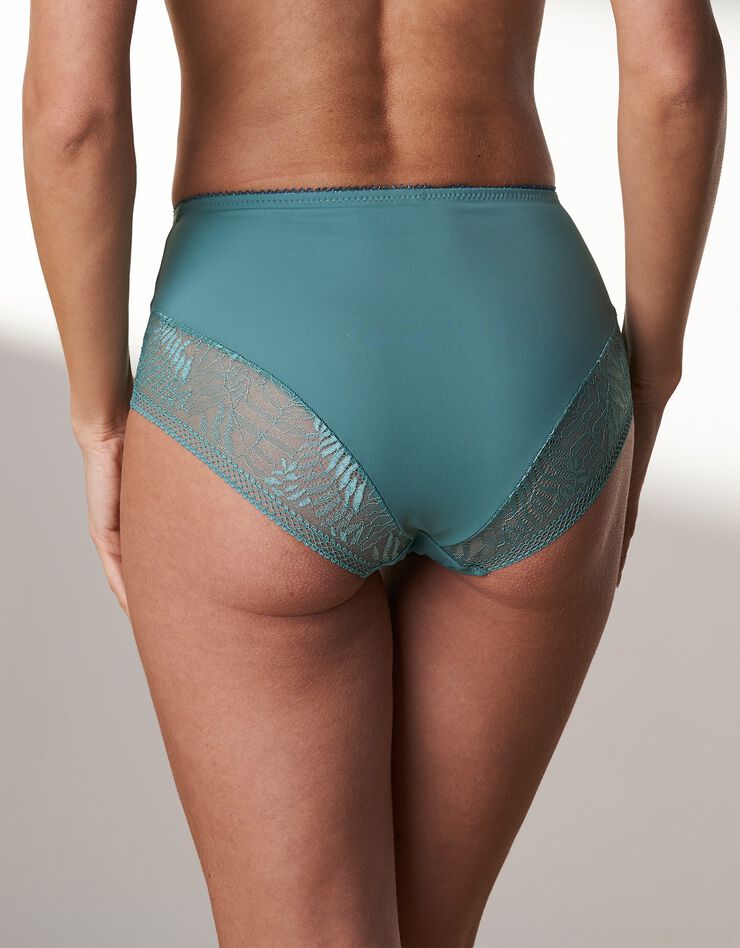Culotte haute dentelle et microfibre Camana - lot de 2 (émeraude) Culotte haute dentelle et microfibre Camana - lot de 2 (émeraude)