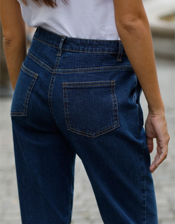 Jean mom boutonné (stone)