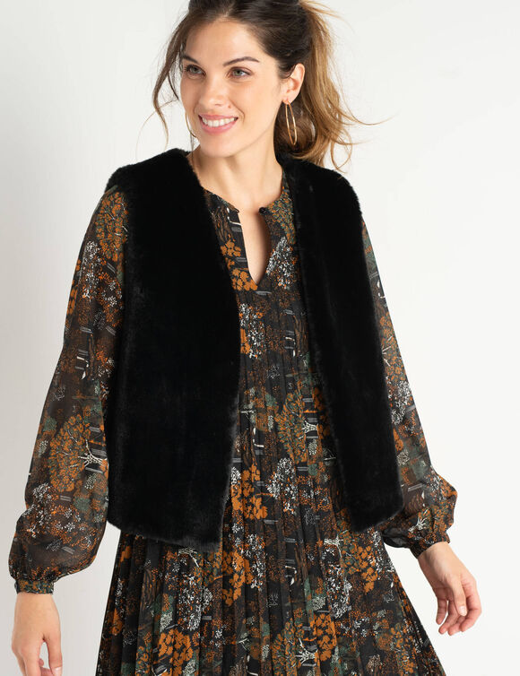 Veste sans manches chaude (noir)
