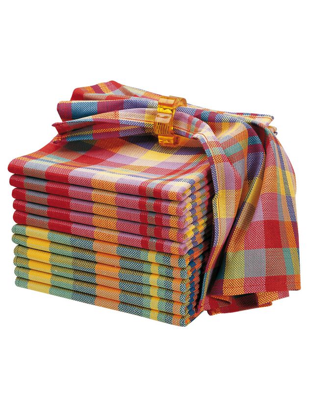 Serviette de table carreaux Madras - Lots (madras)