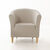 Housse unie bi-extensible fauteuil cabriolet (ficelle)
