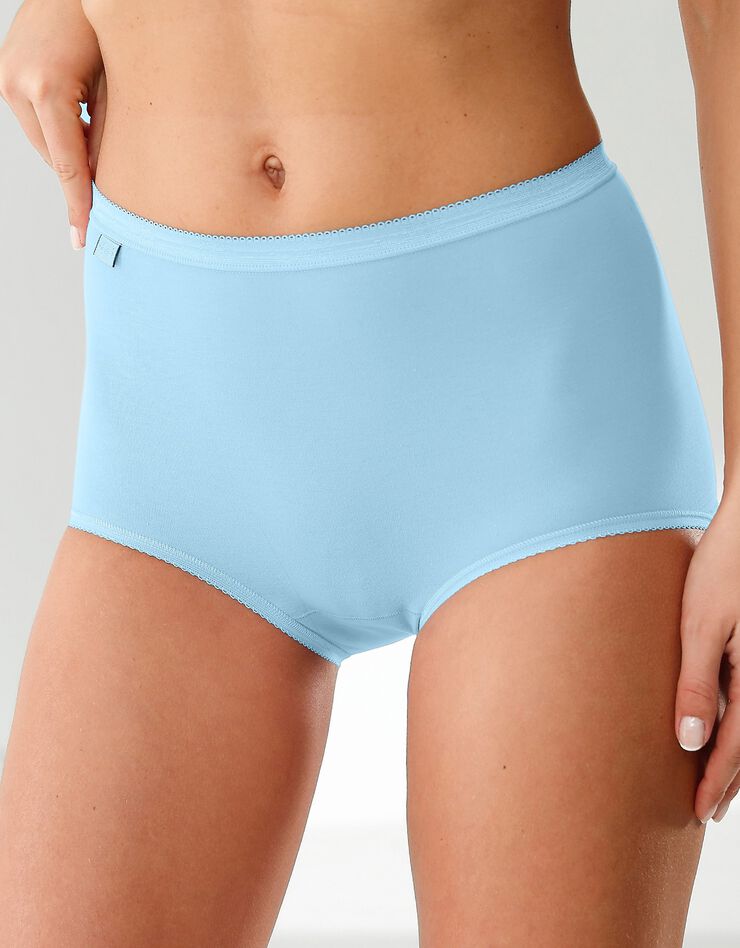 Culotte maxi Basic - lot de 3 (bleu marine chiné) Culotte maxi Basic - lot de 3 (bleu marine chiné)