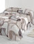 Couette microfibre imprimé camouflage 200 g/m² (beige / marron)