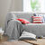   Plaid ou jet&eacute; uni coton tissage artisanal (gris perle)