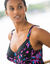 Haut de tankini Lokia avec armatures flexibles (noir / fuchsia)