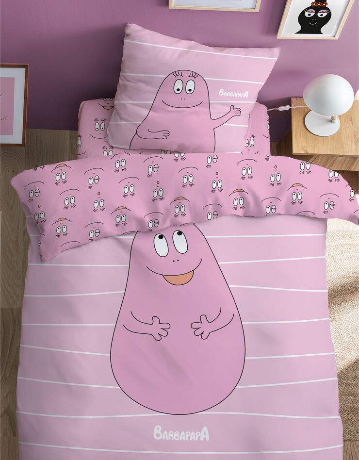Parure de lit enfant Barbapapa® - coton (rose)