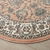 Tapis rond motifs perse (rose)