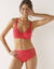 Soutien-gorge coton dentelle uni et imprimé pois Tropea  avec armatures - lot de 2 (rose)