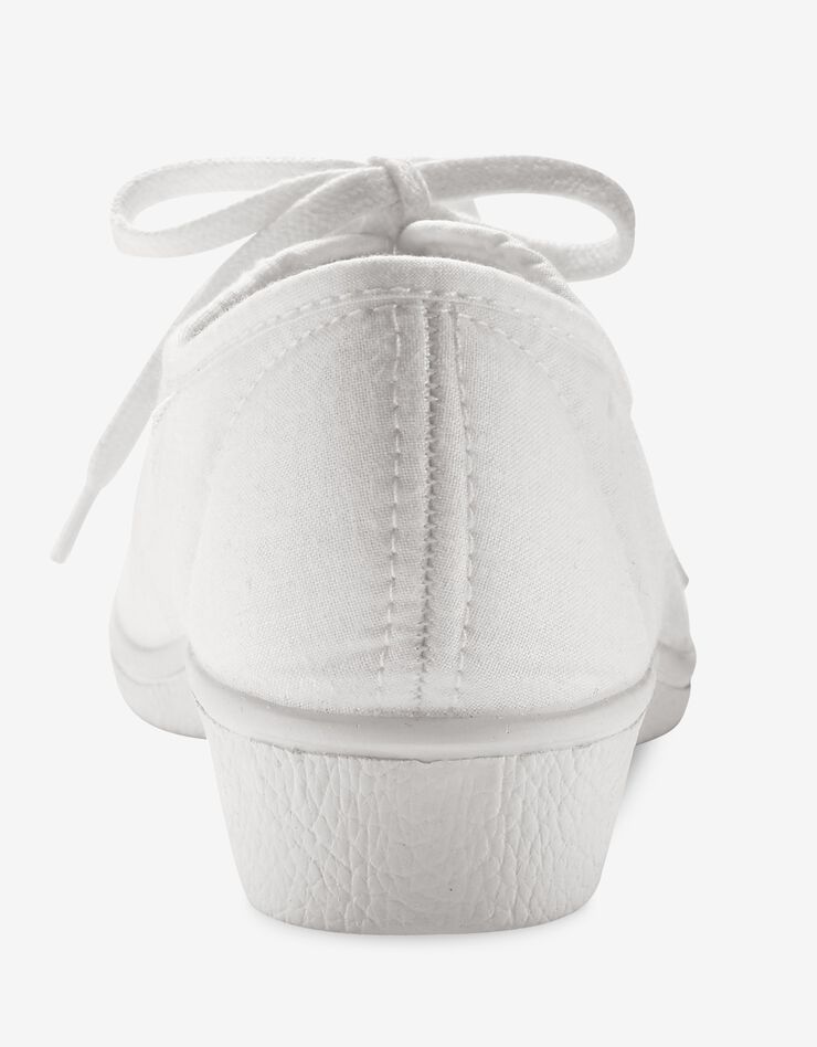 Tennis compensées à lacets (blanc) Tennis compensées à lacets (blanc)