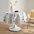 Nappe toile cir&eacute;e imprim&eacute; feuilles (&eacute;cru)