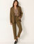Veste blazer fluide, manches longues (kaki)