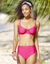 Haut de maillot de bain avec armatures Solaro - forme corbeille (framboise)
