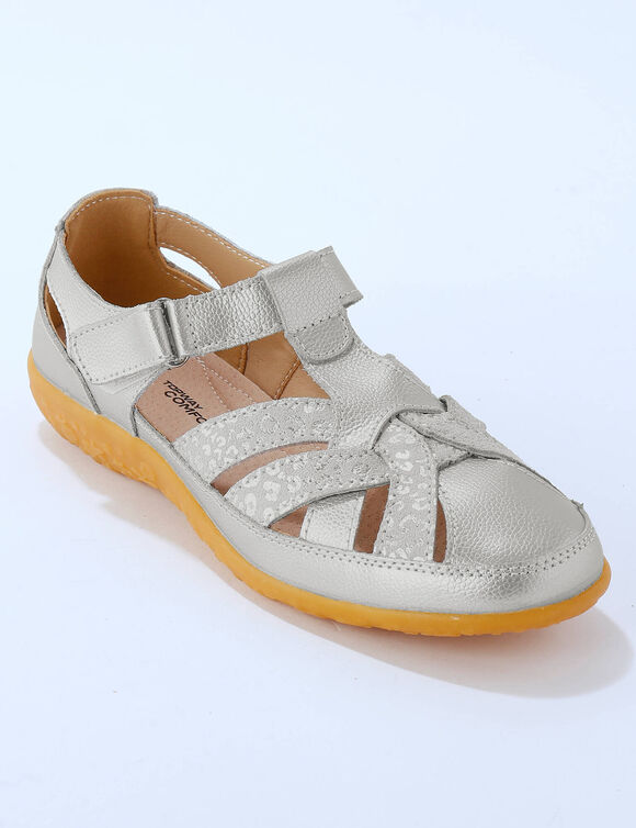  Chaussures en cuir souple (argent&eacute;)