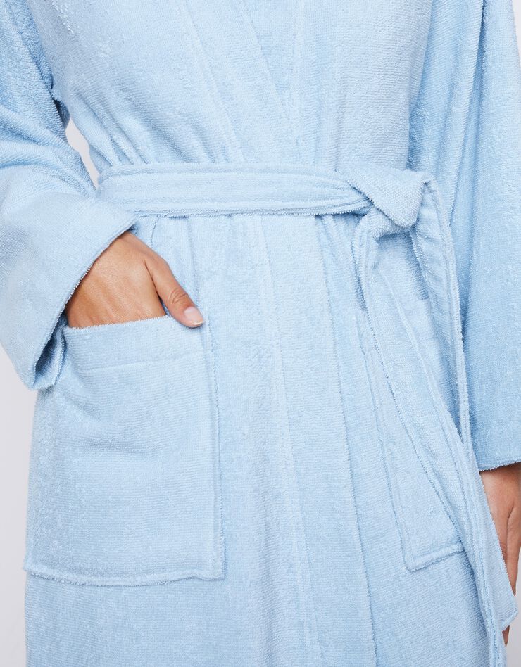 Peignoir mixte adute éponge bouclette 1er prix (bleu) Peignoir mixte adute éponge bouclette 1er prix (bleu)