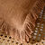 Coussin uni coton texturé (caramel)