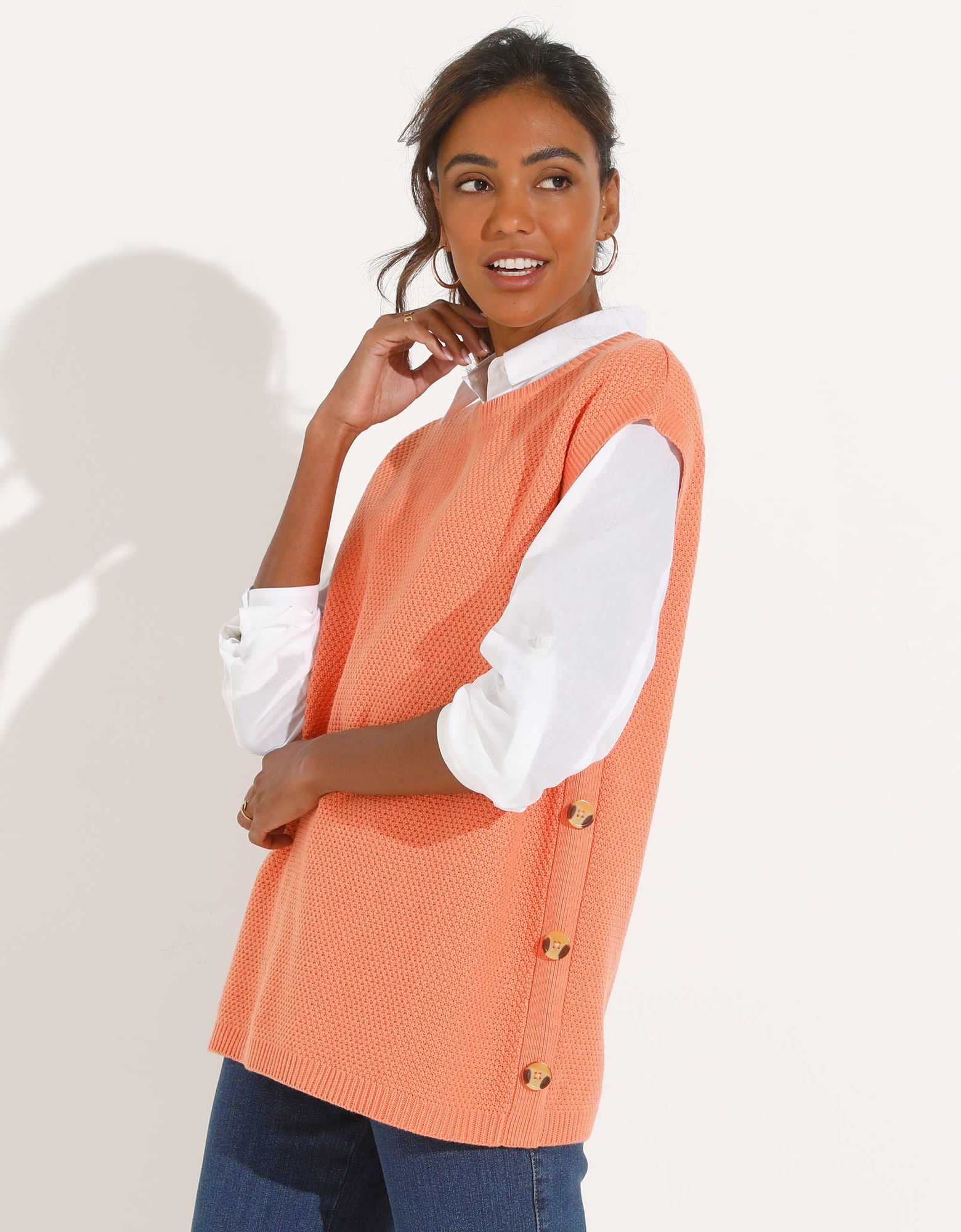 Modèle tricot gratuit pull sans manche intarsia | Chroma de Knit Sis