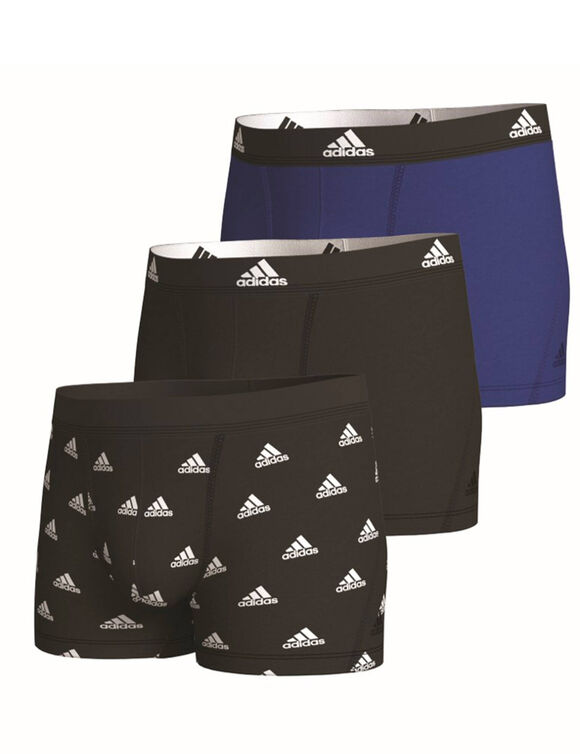 Boxer classique en coton Active Flex - lot de 3 (noir + bleu)
