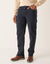 Pantalon cargo velours fines côtes élastiqué côtés - entrej. 82 cm (bleu grisé)