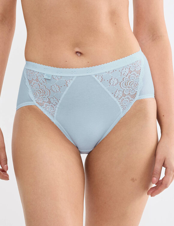 Culotte maxi Chic, lot de 3 achet&eacute;es + 1 GRATUITE (1) (bleu)