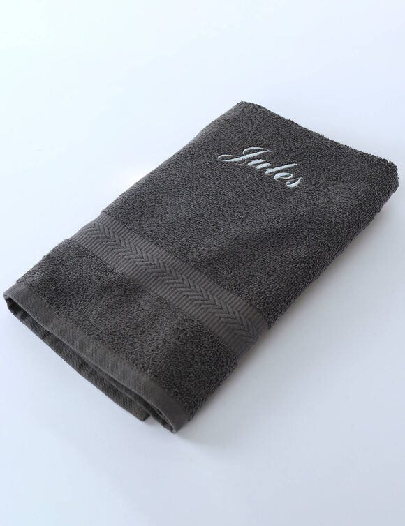 Collection serviettes de bain personnalis&eacute;es - confort moelleux 420 g/m&sup2; (anthracite)