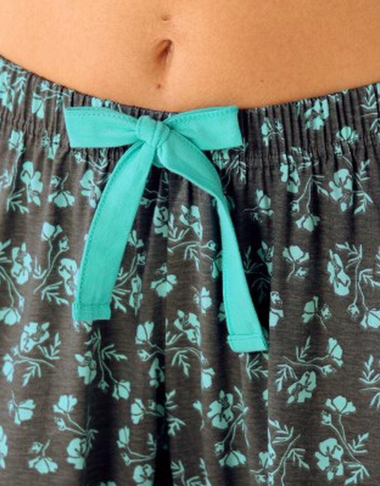Pantalon pyjama jersey (aqua / gris) Pantalon pyjama jersey (aqua / gris)