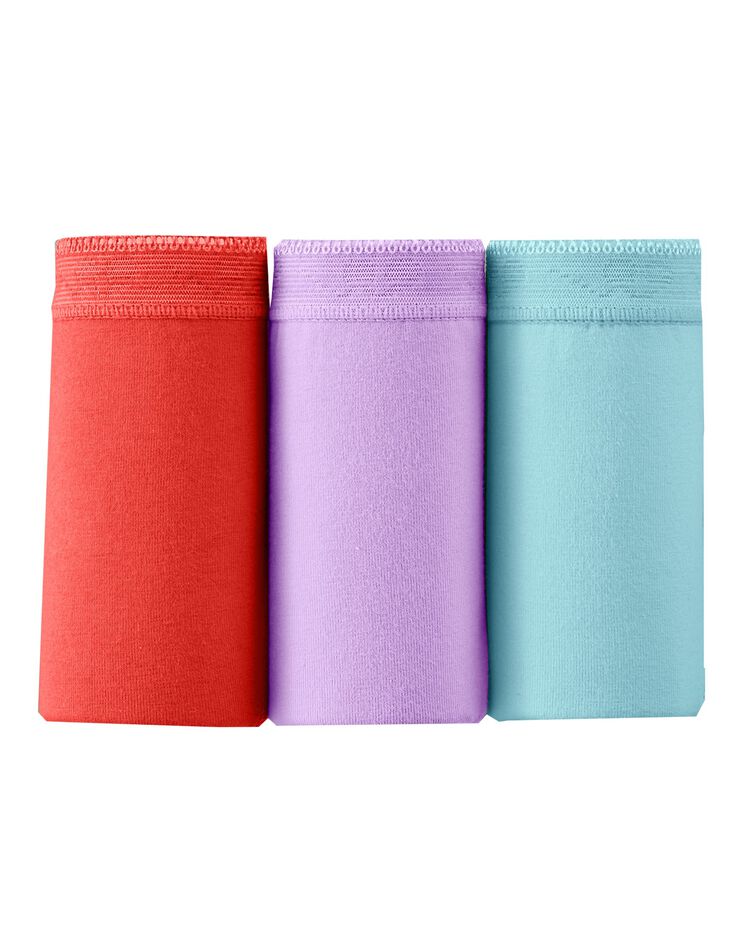 Culotte maxi basique - lot de 3 (ciel + corail + lavande) Culotte maxi basique - lot de 3 (ciel + corail + lavande)
