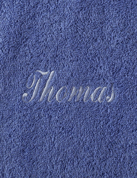 Collection serviettes de bain personnalisables confort moelleux (bleu dur)