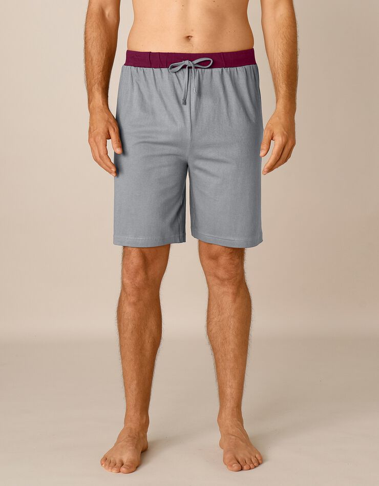 Short pyjama - lot de 2 (gris + bordeaux) Short pyjama - lot de 2 (gris + bordeaux)