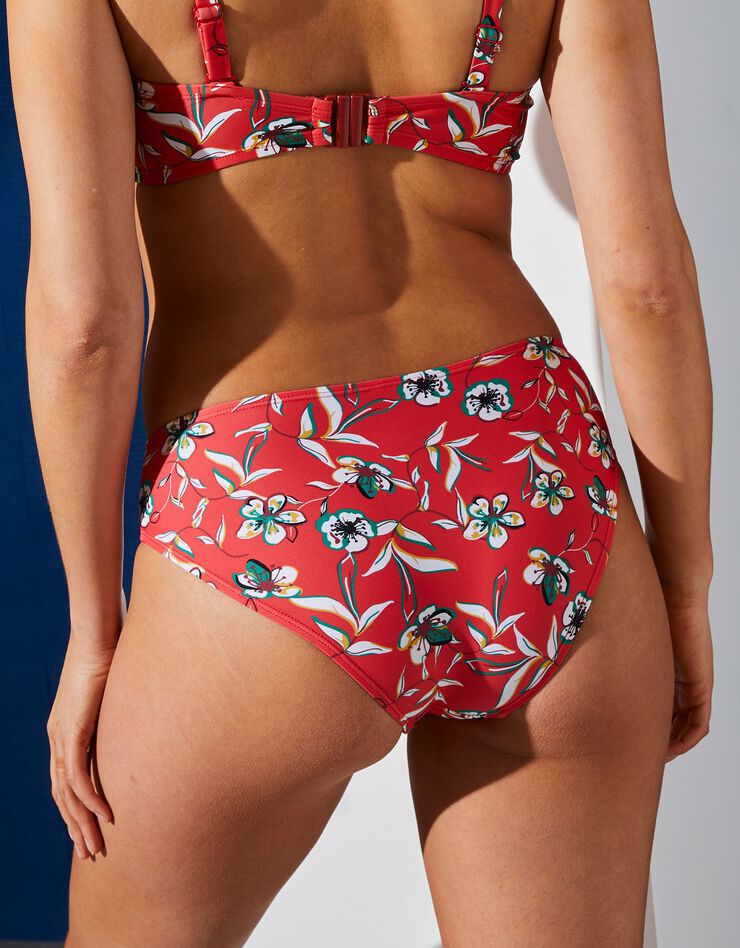 Culotte de bain forme midi imprimée Katira (grenadine)