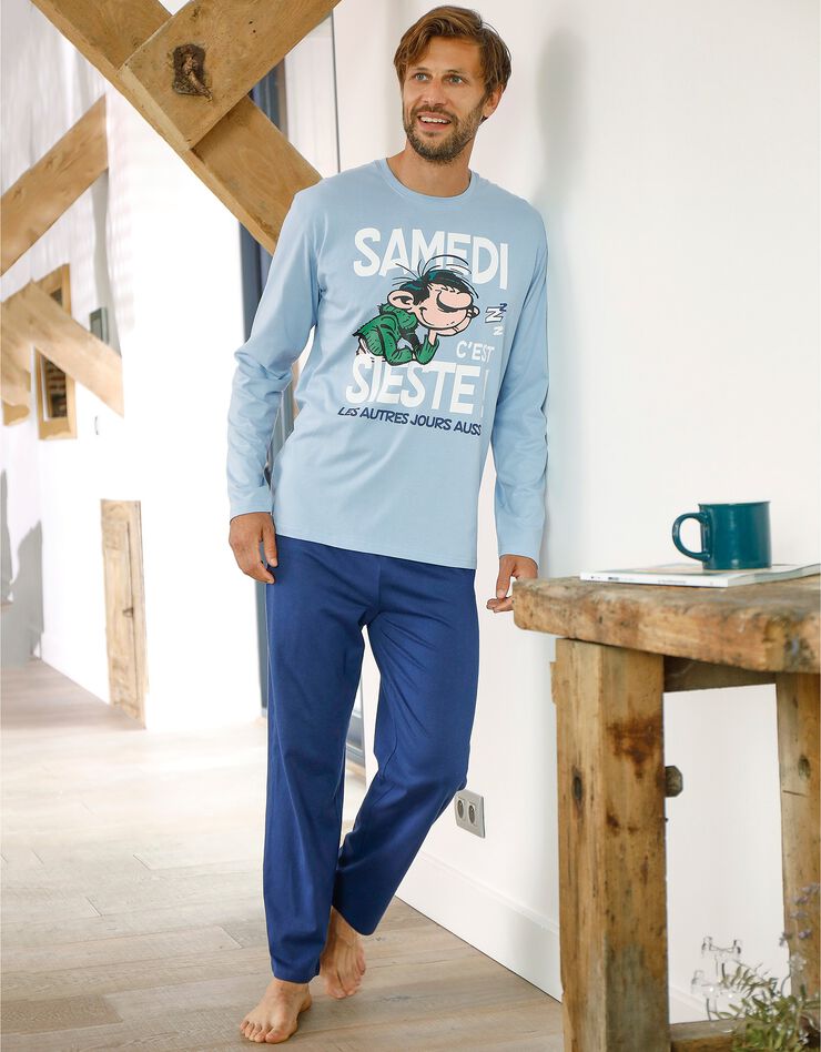 Pyjama pantalon Gaston Lagaffe® (bleu jean / marine) Pyjama pantalon Gaston Lagaffe® (bleu jean / marine)