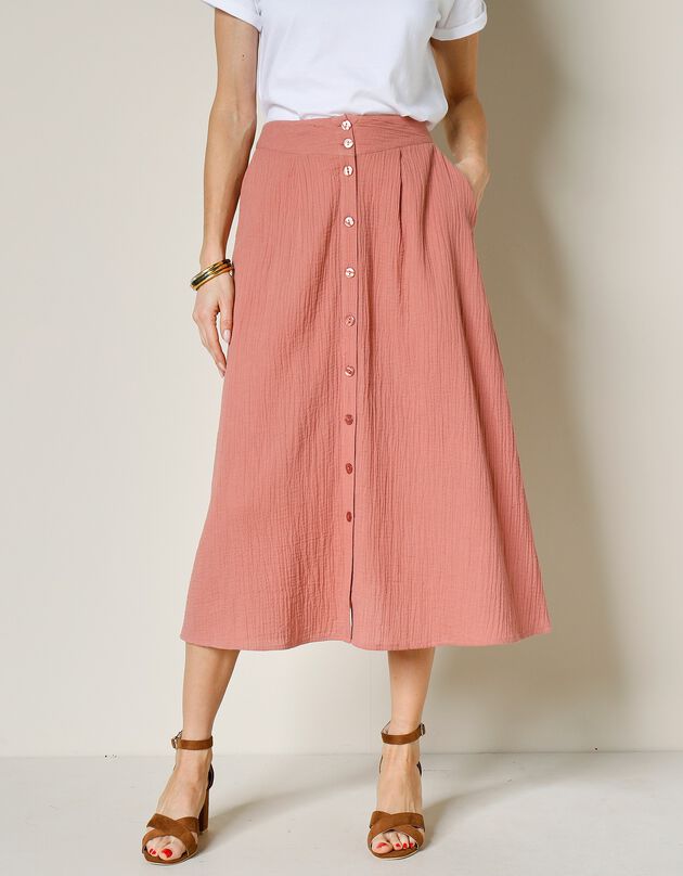 Jupe milongue Coton Femme Blancheporte