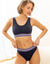 Brassi&egrave;re sport sans armatures - lot de 2 (parme + marine)