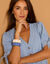 Bracelet écaille élastiqué, lot de 2 (écru / bleu)