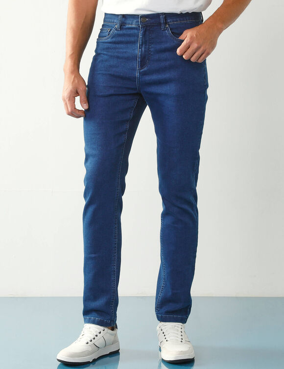 Pantalon effet jean denim léger ultra stretch - L32 (stone)