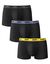 Boxer Mix And Colors DIM - lot de 3  (noir + bleu + jaune)
