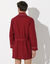 Veste de pyjama popeline boutonnée (bordeaux)