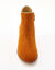 Boots cuir liseré doré (caramel)