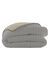 Couette microfibre micro imprimé graphique 200 g/m² (gris / jaune)