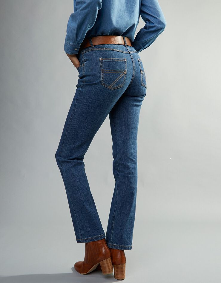 Jean coupe droite stretch - moyenne stature (stone)