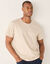 T-shirt col rond manches courtes - lot de 3 (aqua + vert + beige chiné)