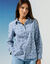 Chemisier chambray imprimé (bleu)
