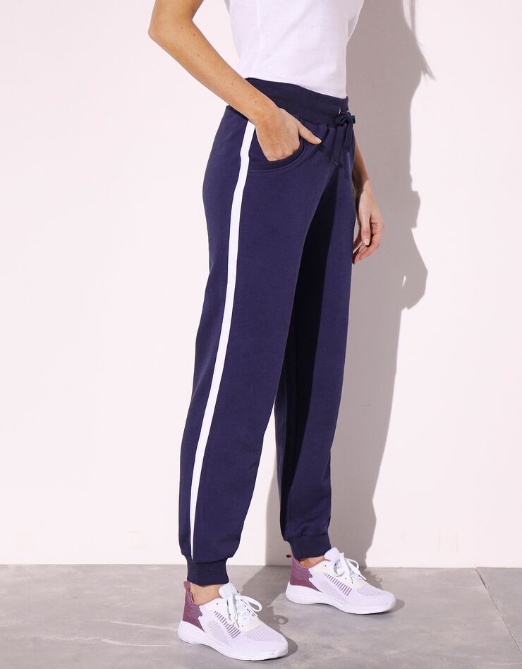 Pantalon blousant bicolore (marine / blanc) Pantalon blousant bicolore (marine / blanc)
