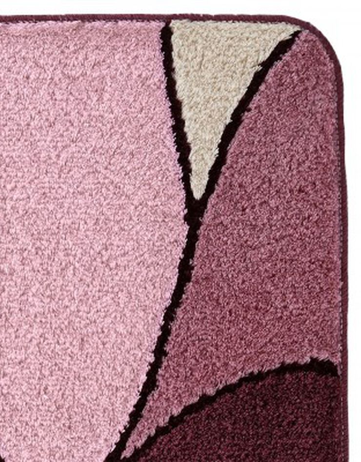 Tapis de bain motif végétal (prune) Tapis de bain motif végétal (prune)